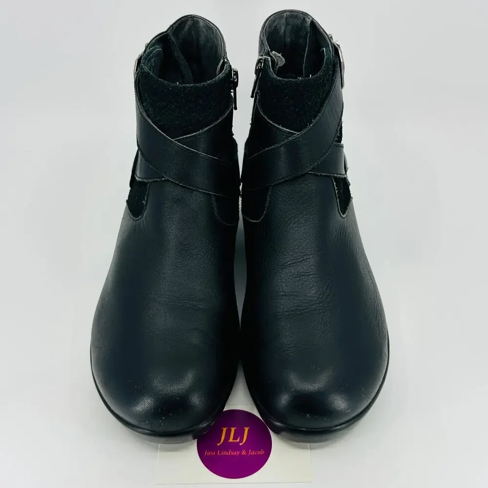 Alegria Women's Eva Leather Comfort Ankle Booties EVA-601 Size 41 EU/ 10.5-11 US